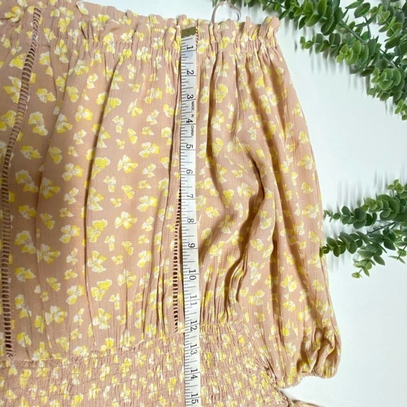 Lush Floral Off Shoulder Mini Dress Size S - Picture 12 of 15